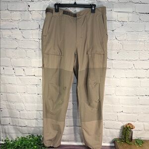 REI Co•Op Regular Fit Men's Hiking Pants in Tan.  Rip Stop Reinforced Legs
